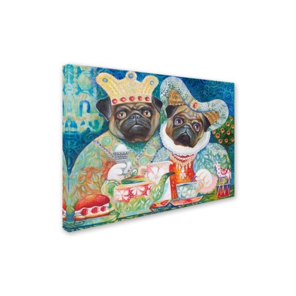 Oxana Ziaka 'King Of Pugs' Canvas Art,24x32